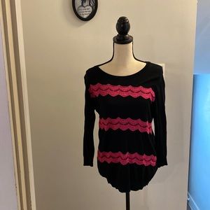 ELLE 3/4 sleeve lightweight sweater